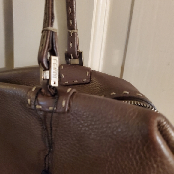 100% Authentic FENDI Brown leather